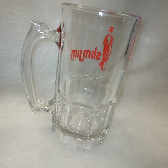 LARGR Heavy Slim Jim Advertising Glass beer Mug Bar display container - Picture 6 of 6